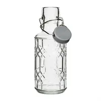 Bouteille d'eau en verre Geo avec bouchon | 380 ml | (6 pièces)