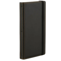 Trendy leather wooden bill presenter | 19.8(w) x 11.3(d) x 19(h)cm