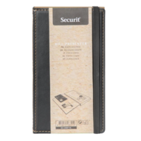 Trendiger Geldscheinhalter aus Leder und Holz | 19,8 (B) x 11,3 (T) x 19 (H) cm