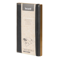 Trendy lederen houten rekening presentator | 19,8(b) x 11,3(d) x 19 (h)cm