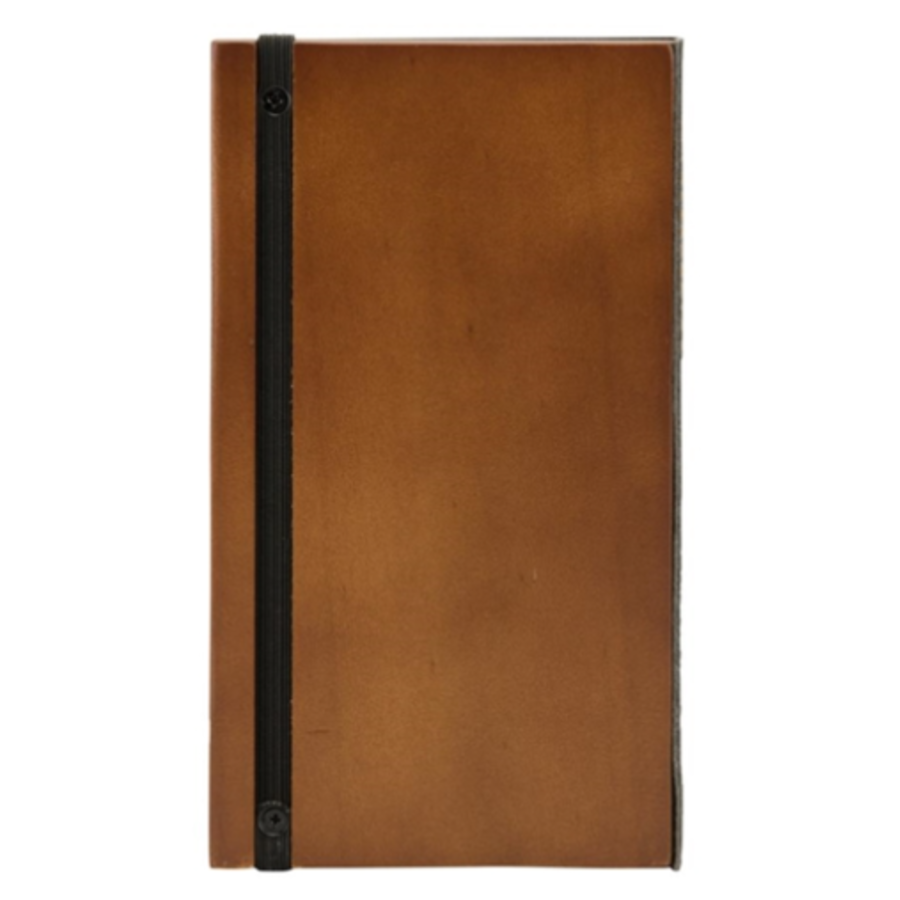 Trendy leather wooden bill presenter | 19.8(w) x 11.3(d) x 19(h)cm