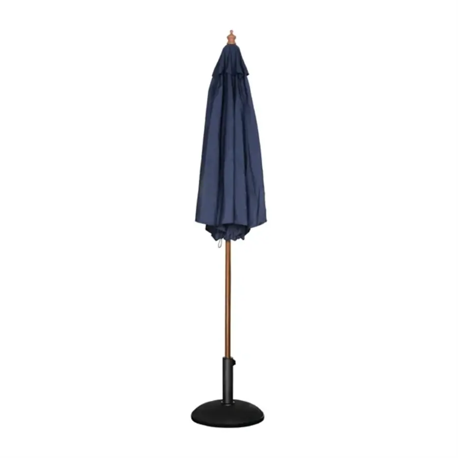 parasol rond bleu foncé | polyester | Ø 3 mètres