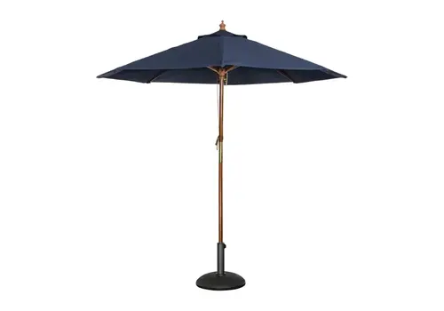  HorecaTraders round dark blue parasol | polyester | Ø 3 meters 