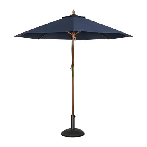  HorecaTraders runder dunkelblauer Sonnenschirm | Polyester | Ø 3 Meter 