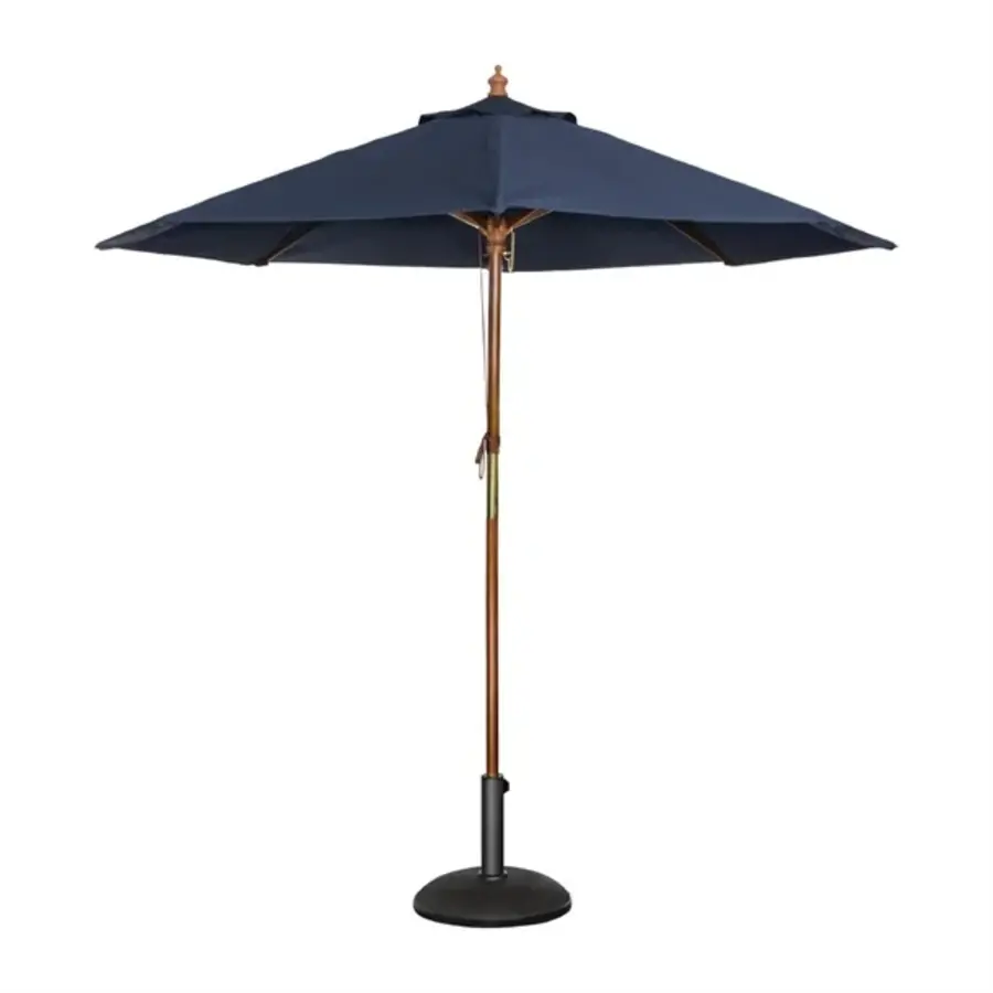 parasol rond bleu foncé | polyester | Ø 3 mètres