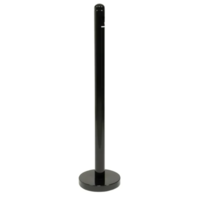Smoke pole and base | Black | Stainless steel | 100cm