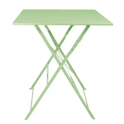  Bolero Table pliante en acier | Vert clair | 600 mm 