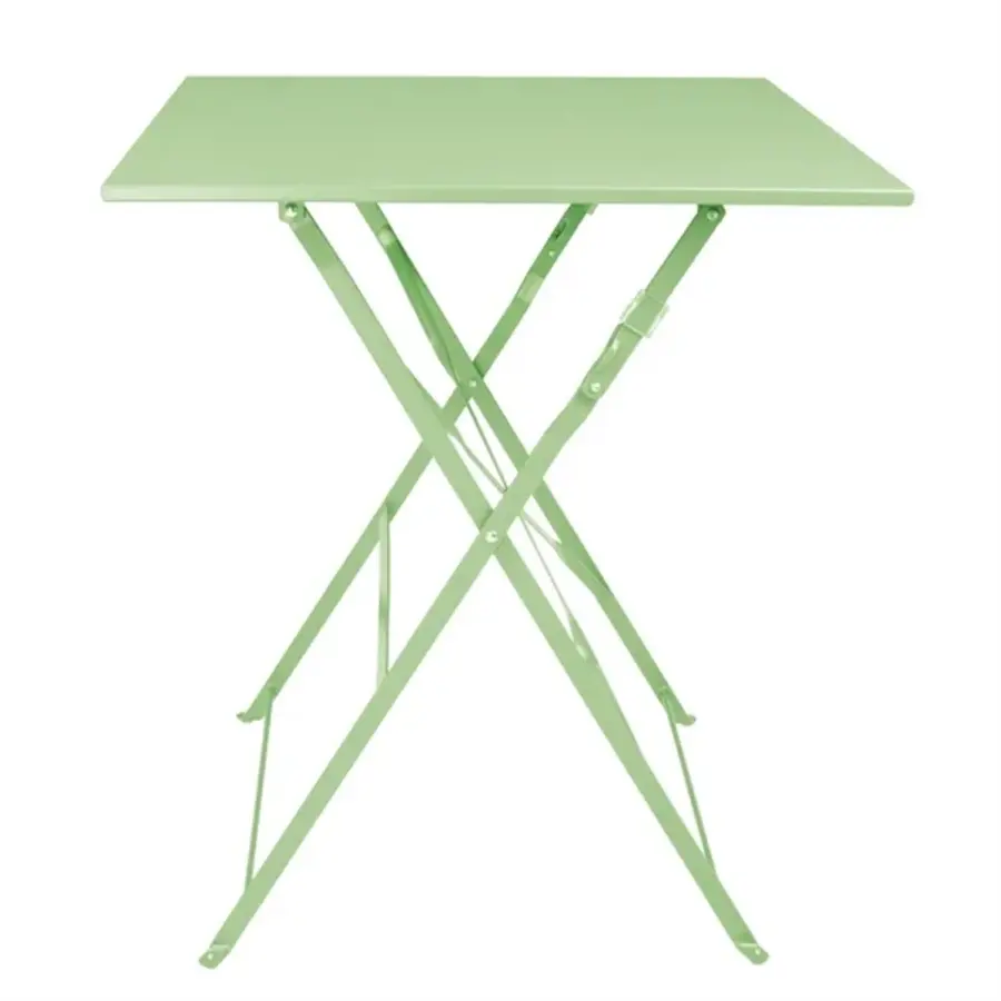 Table pliante en acier | Vert clair | 600 mm