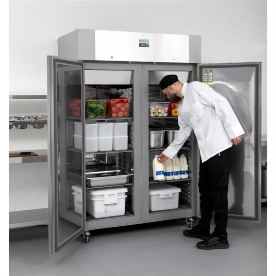 Energieeffizienter Kühlschrank der U-Serie mit Doppeltür | 1400 Liter