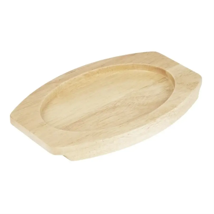 Hevea plate for cast iron oval ear dish | 230x135mm