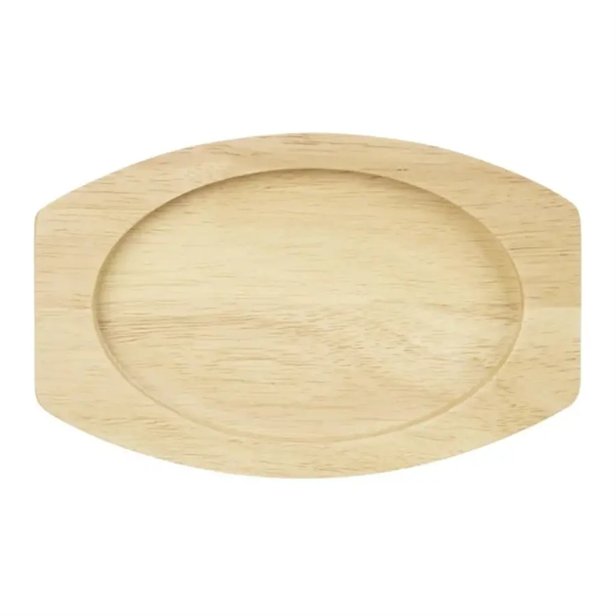 Hevea-Platte für ovale Ohrschale aus Gusseisen | 230 x 135 mm