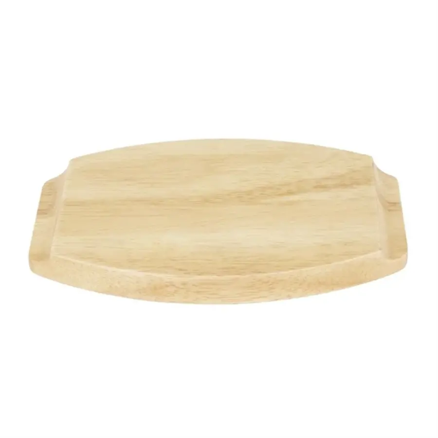 Hevea plate for cast iron oval ear dish | 230x135mm