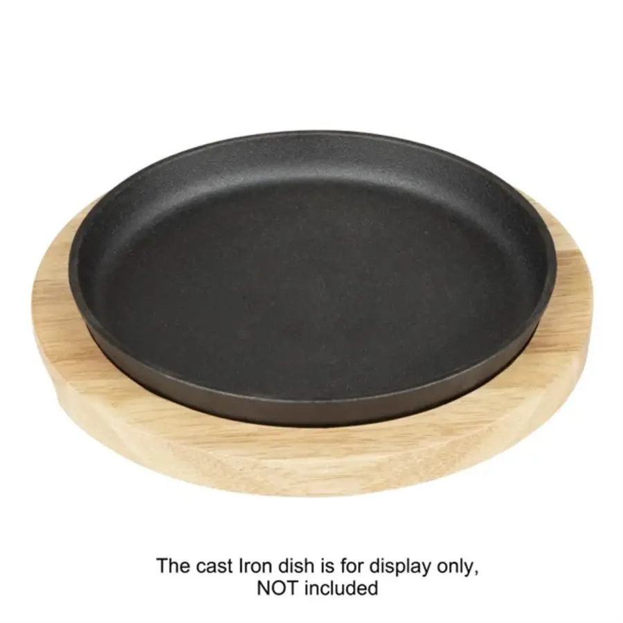 Hevea plate for cast iron round sizzler | 254(Ø) mm