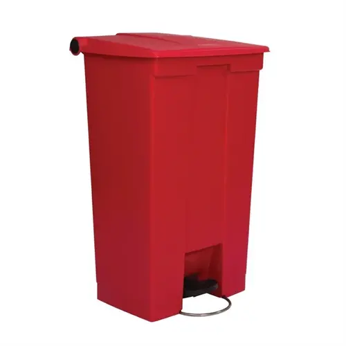  Rubbermaid Poubelle à pédale Step-On | Rouge | 87L 