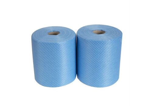  HorecaTraders EcoTech | Lingettes nettoyantes super antibactériennes bleues | (2 x 500 pièces) 