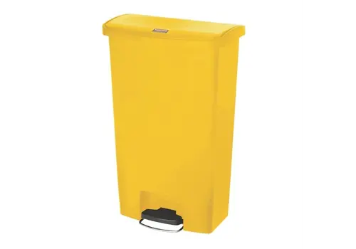 Rubbermaid Slim Jim Front Step pedal bin | Yellow | 68L 
