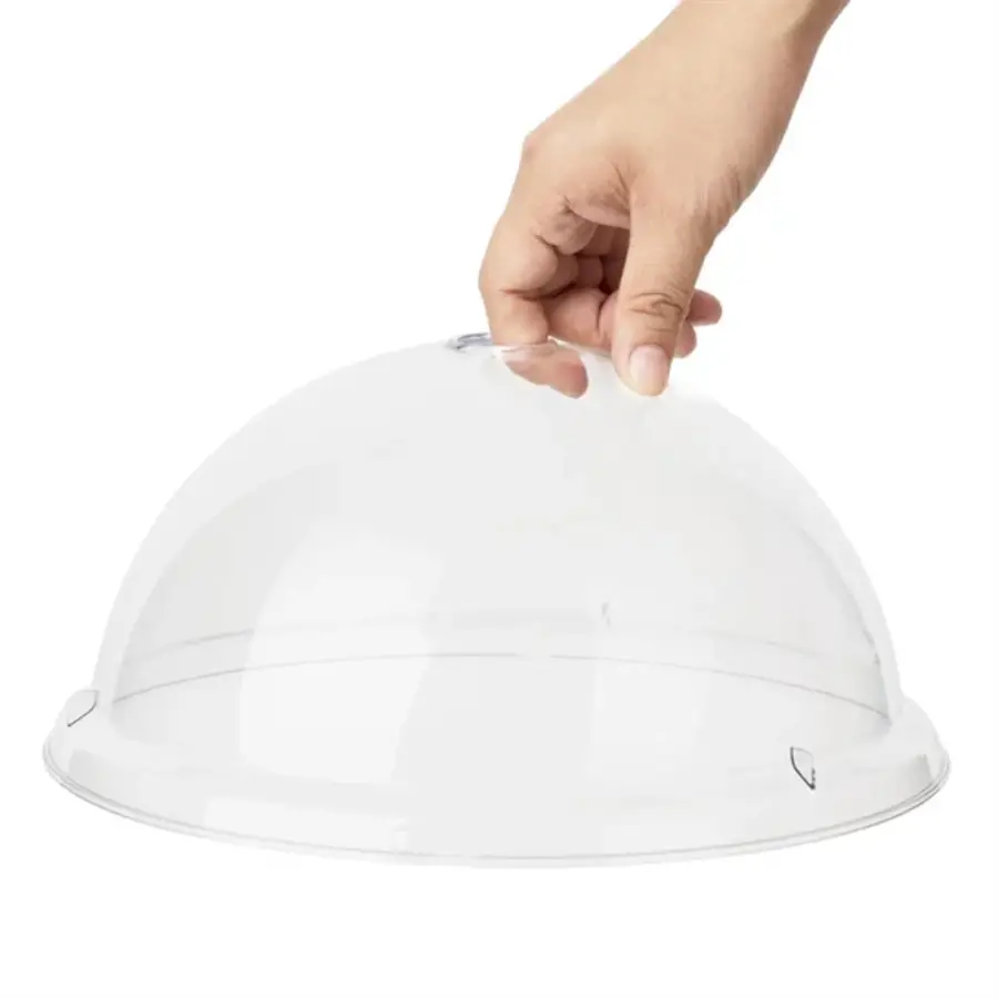 Couvercle d'assiette bombé Kristallon rond | 260x120mm