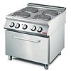 Gastro-M  cuisinière électrique 70/80 CFE | acier inoxydable | 87(h)x80(l)x73(p)cm