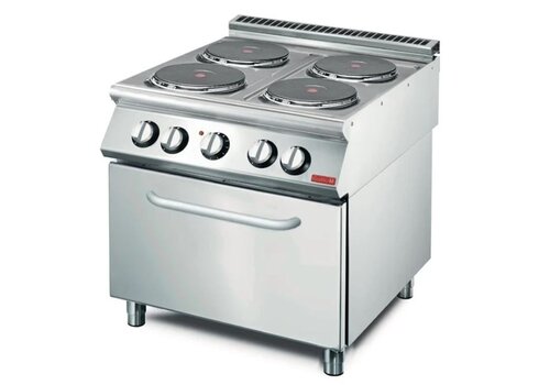  Gastro-M cuisinière électrique 70/80 CFE | acier inoxydable | 87(h)x80(l)x73(p)cm 