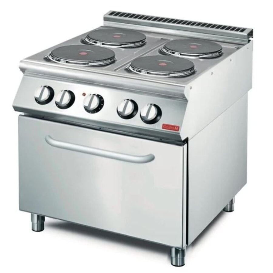 cuisinière électrique 70/80 CFE | acier inoxydable | 87(h)x80(l)x73(p)cm