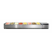 Static Cooled Display Case | For 8x 1/3 GN or 16x 1/6 GN