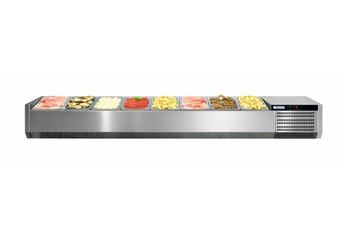  Afinox Static Cooled Display Case | For 8x 1/3 GN or 16x 1/6 GN 