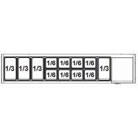 Static Cooled Display Case | For 8x 1/3 GN or 16x 1/6 GN