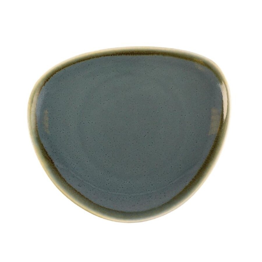 Kiln Triangular Plates | Blue | 16.5cm | Pack of 6