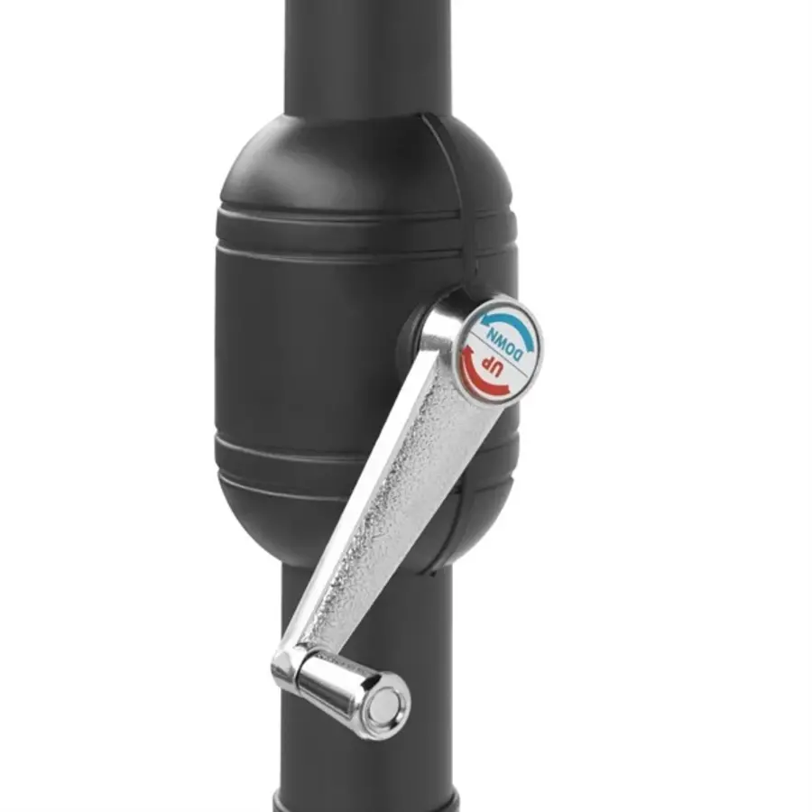 Sevilla quadratischer Sonnenschirm | Schwarz | 200 (B) x 257 (H) cm