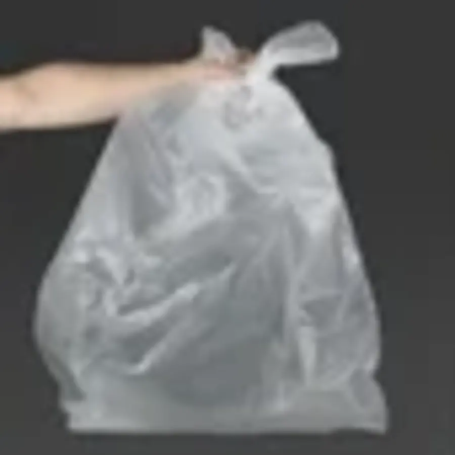 Transparent waste bags recycled | 120L | 18kg | (100 pieces)