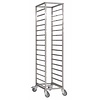 HorecaTraders Shelving trolley | GN 1/1 with 18 tiers
