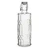 Olympia Bouteille d'eau en verre géo Olympia avec bouchon | 1L | (6 pièces)