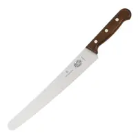 Victorinox Konditorenmesser mit Wellenschliff und Holzgriff | 25,5 cm