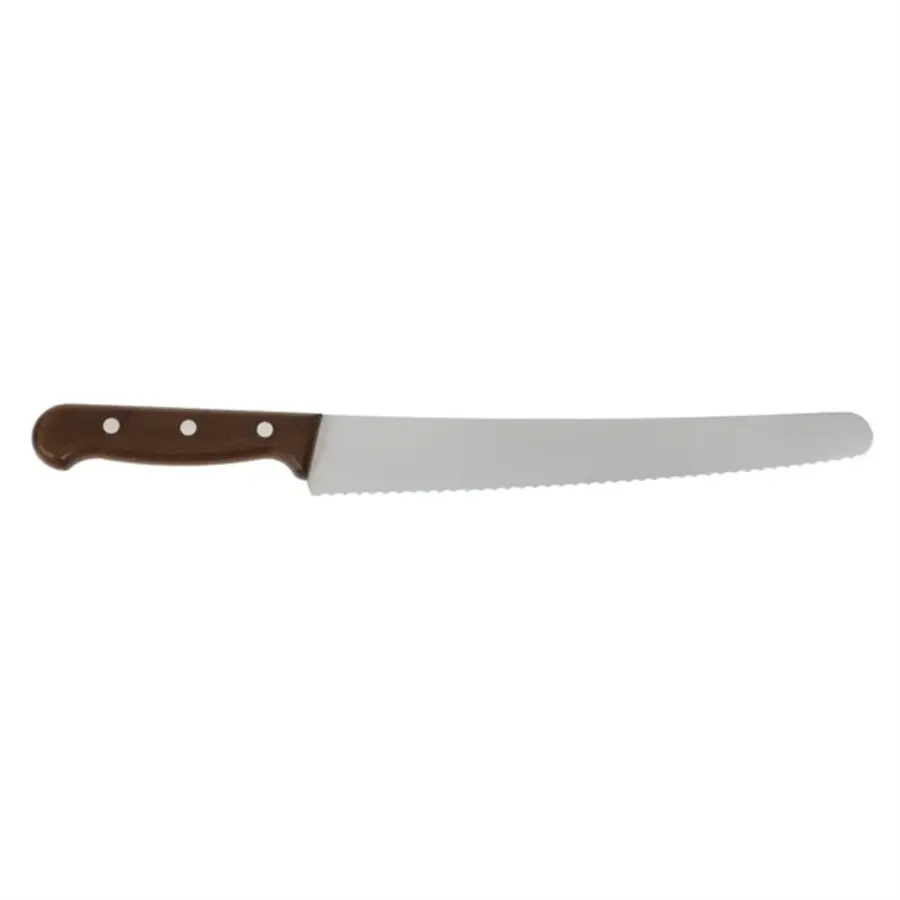 Victorinox Konditorenmesser mit Wellenschliff und Holzgriff | 25,5 cm