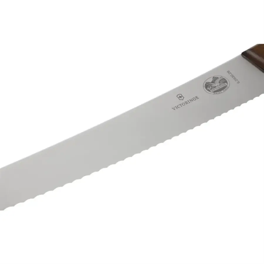Victorinox Konditorenmesser mit Wellenschliff und Holzgriff | 25,5 cm