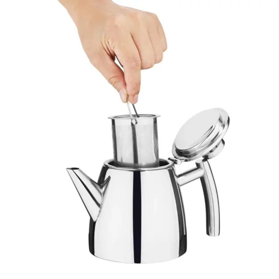 Olympia konische Isolierteekanne mit Filter st/st | 350 ml