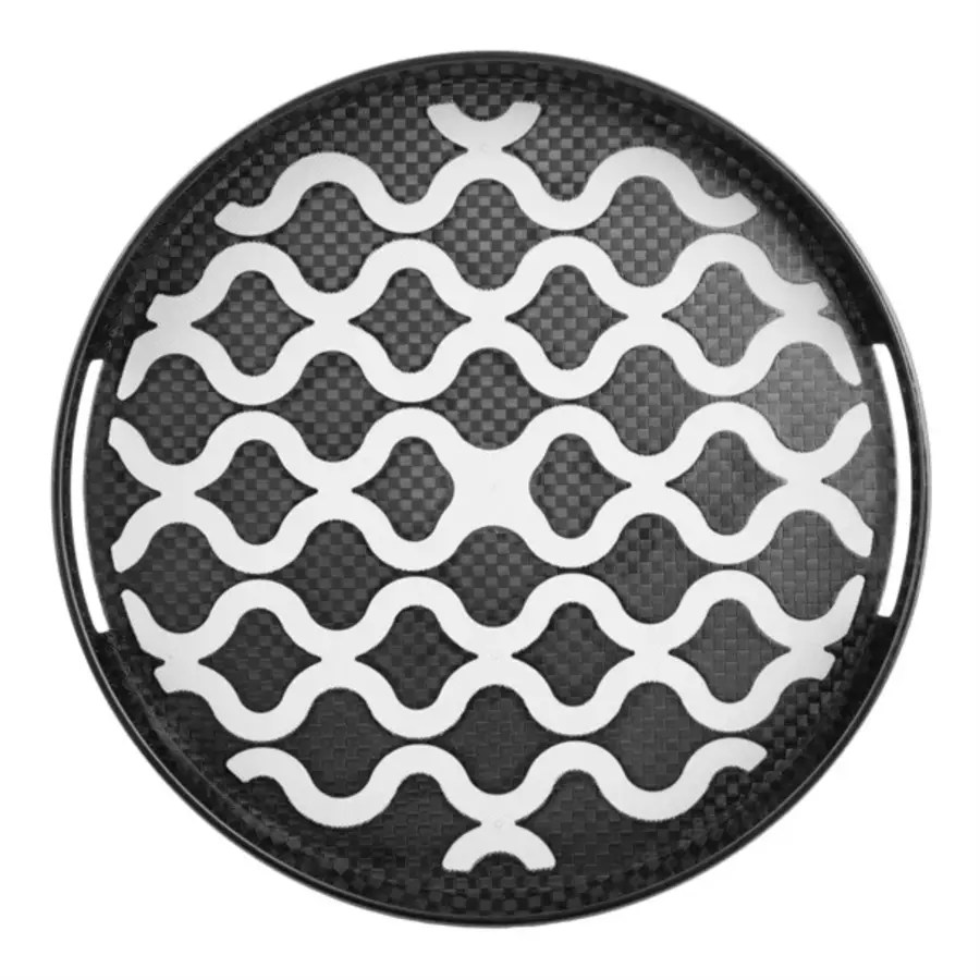 Olympia Kristallon PC round anti-slip sheet with handles | 355 mm