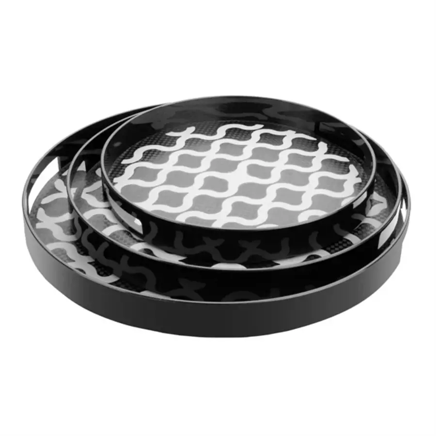 Olympia Kristallon PC round anti-slip sheet with handles | 405 mm