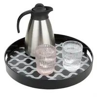 Olympia Kristallon PC round anti-slip sheet with handles | 405 mm