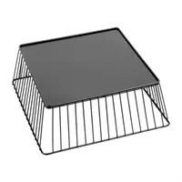 Olympia Draht-Speisentablett, quadratisch | Schwarz | 280x280x100mm