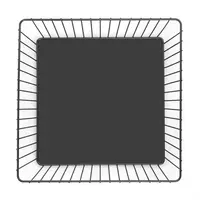 Olympia Draht-Speisentablett, quadratisch | Schwarz | 280x280x100mm