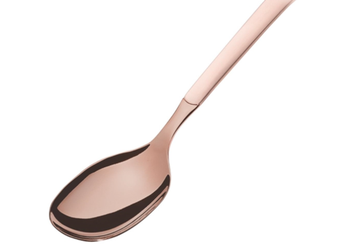  Amefa Buffet small serving spoon copper | Stainless steel | ( 6 pieces ) 