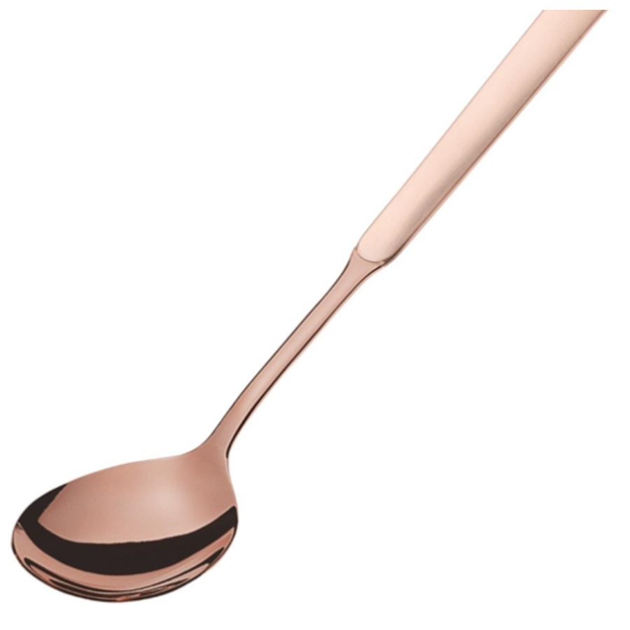 Buffet small salad spoon copper | Stainless steel | ( 6 pieces )