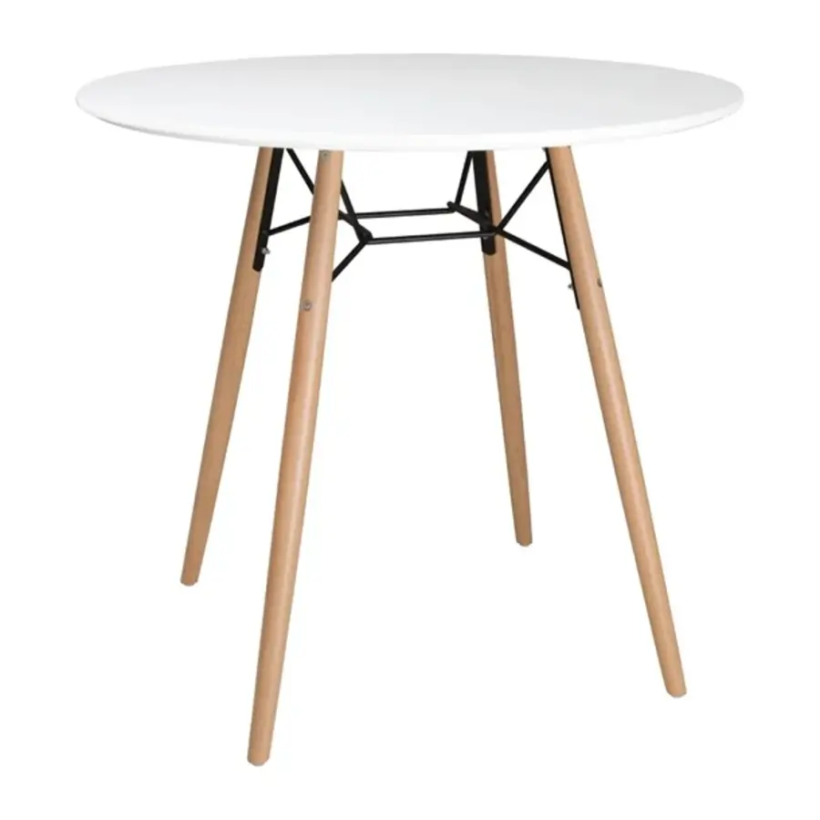 Table ronde Bolero Arlo blanche | 798 mm