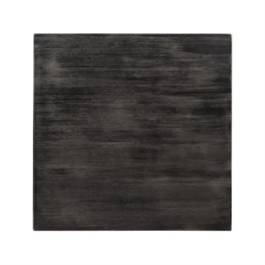 Plateau de table carré pré-percé Bolero | Noir | 70 cm