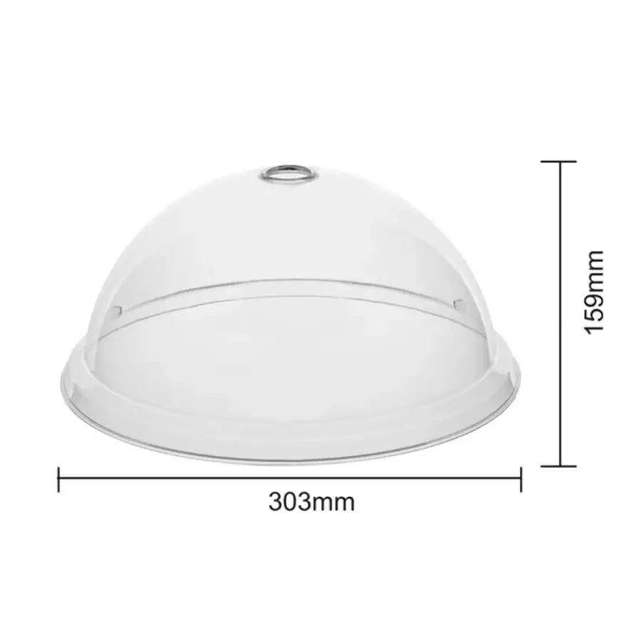 Olympia Kristallon PC Dome Platinenabdeckung rund | 303 x 160 mm