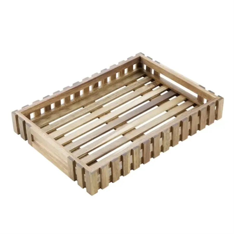 Coffre de rangement en acacia Olympia | 356x255x50mm