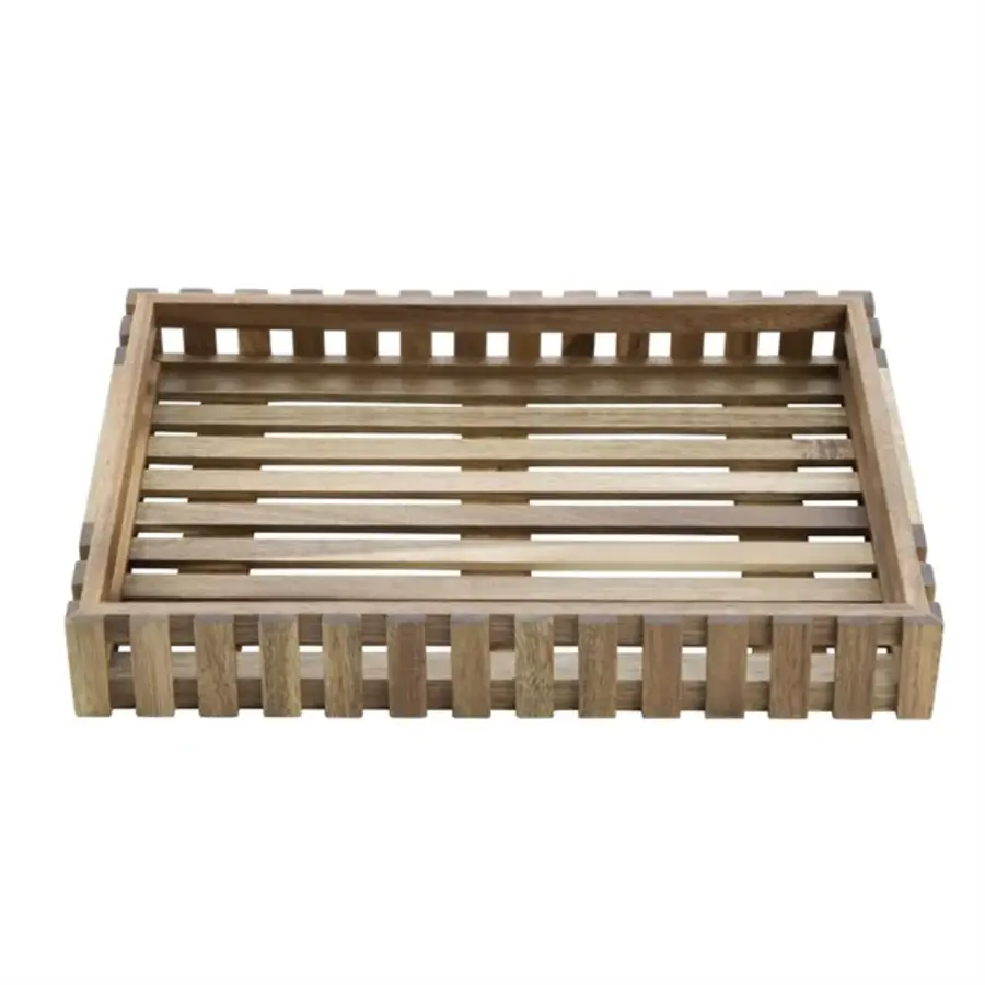 Coffre de rangement en acacia Olympia | 356x255x50mm