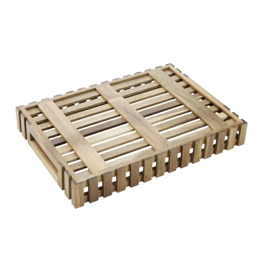Coffre de rangement en acacia Olympia | 356x255x50mm