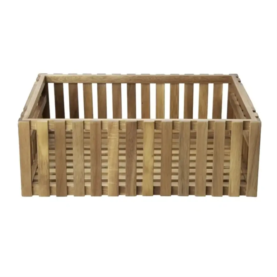 Coffre de rangement en acacia | 356 x 255 x 120 mm